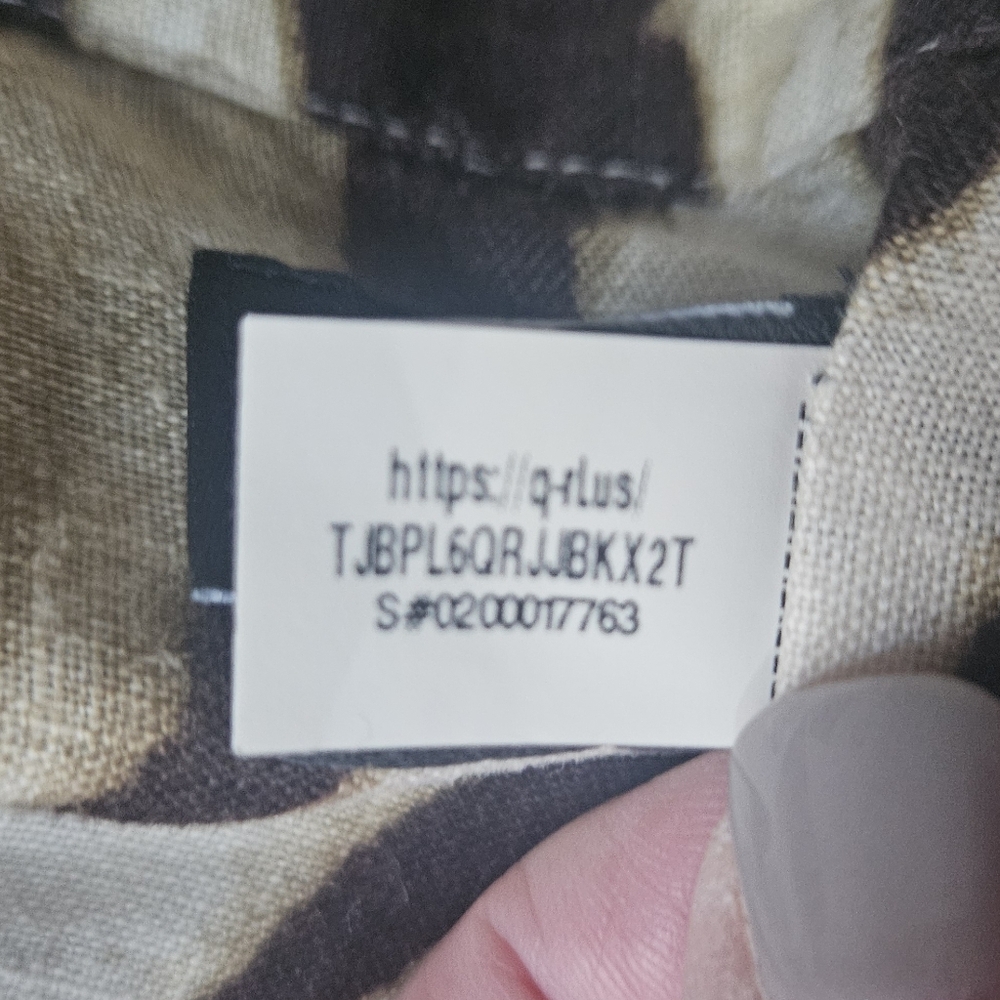 LAUREN RALPH LAUREN Relaxed Fit Zebra-Print Linen Shirt | SZ S - Picture 11 of 14